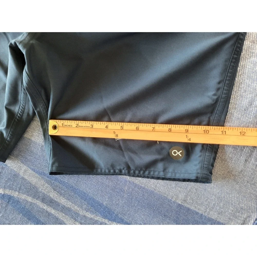 Outerknown Apex Boardshorts Mens 34 Navy  Blue Recycled Polyester Swim Trunks
